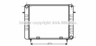 AVA QUALITY COOLING ol2100 -  Радиатор, охлаждение двигателя